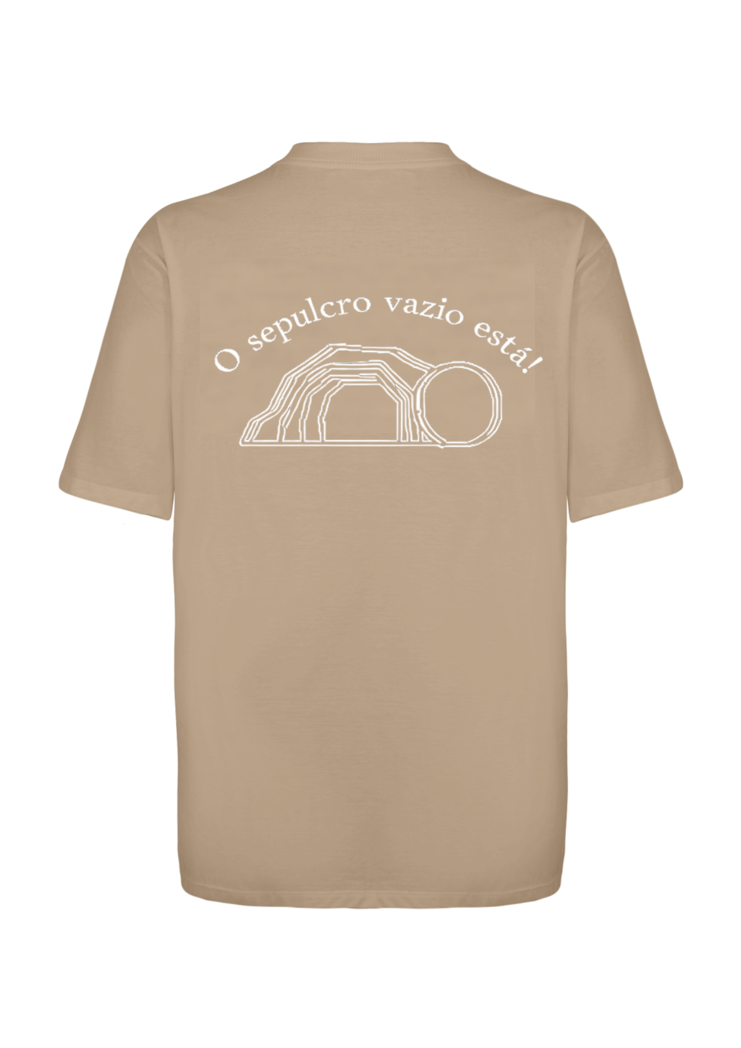 CAMISA OVERSIZED JESUS VIVE - MARROM