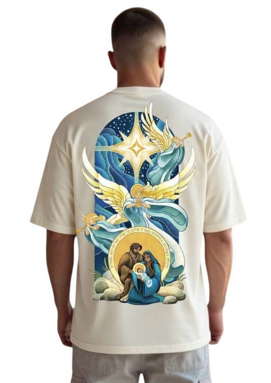 CAMISA OVERSIZED SAGRADA FAMÍLIA - OFF-WHITE