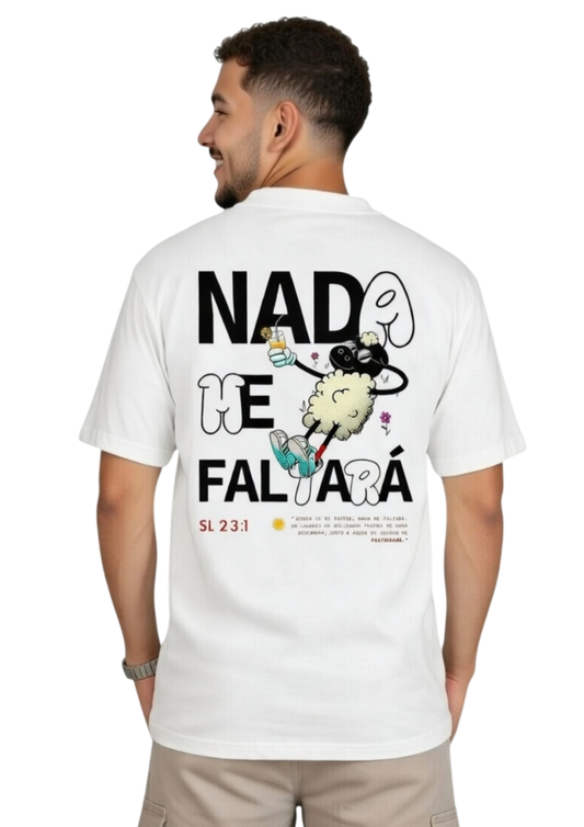CAMISA OVERSIZED SALMOS 23 - BRANCA