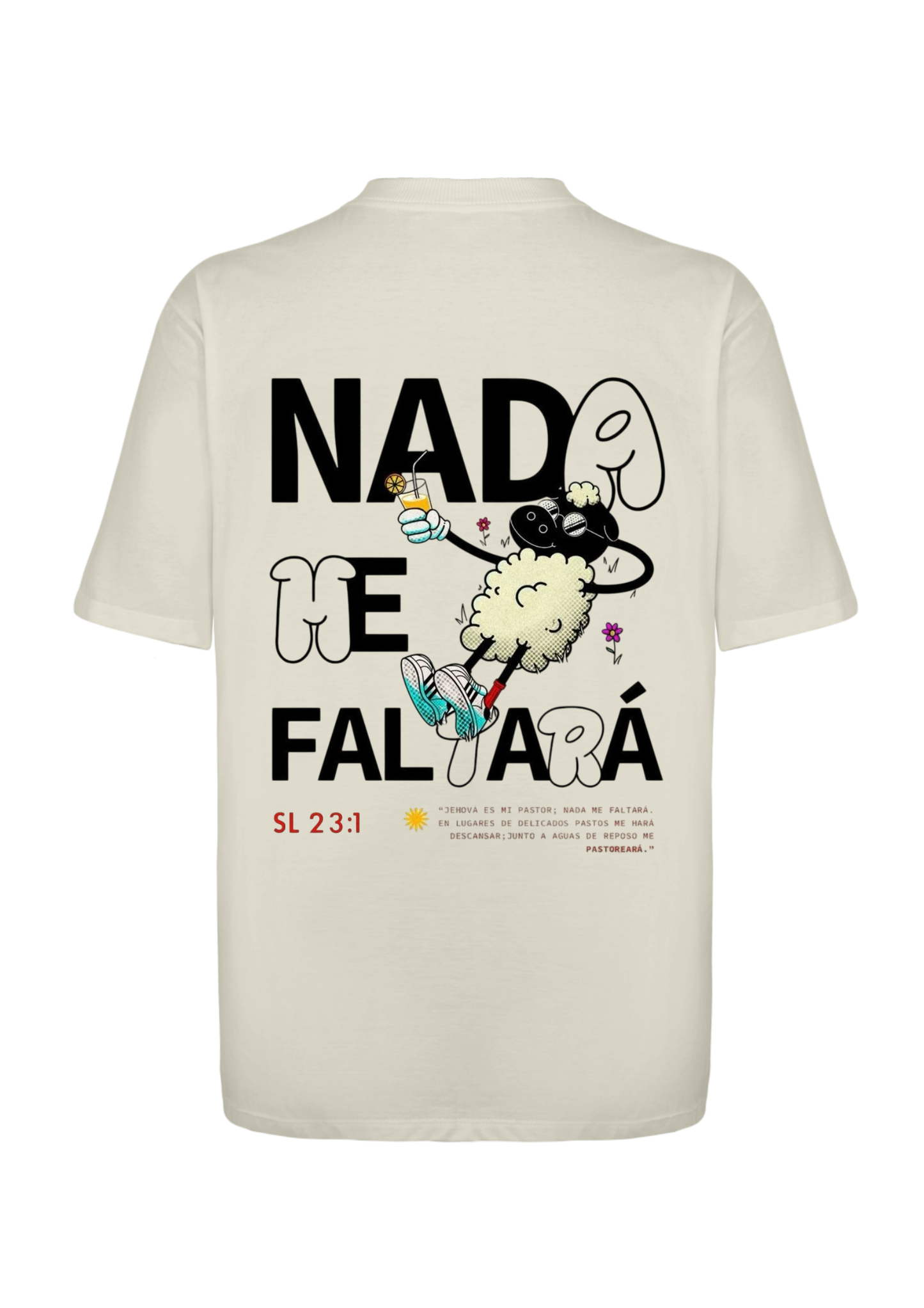 CAMISA OVERSIZED SALMOS 23 - OFF-WHITE