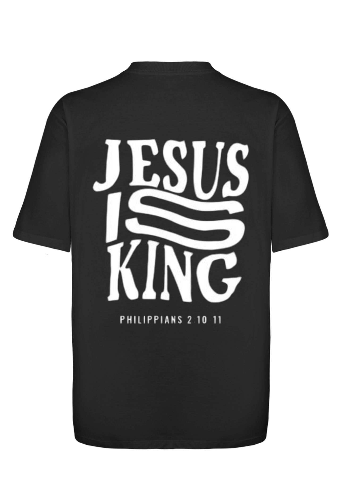 CAMISA OVERSIZED JESUS IS KING - PRETO