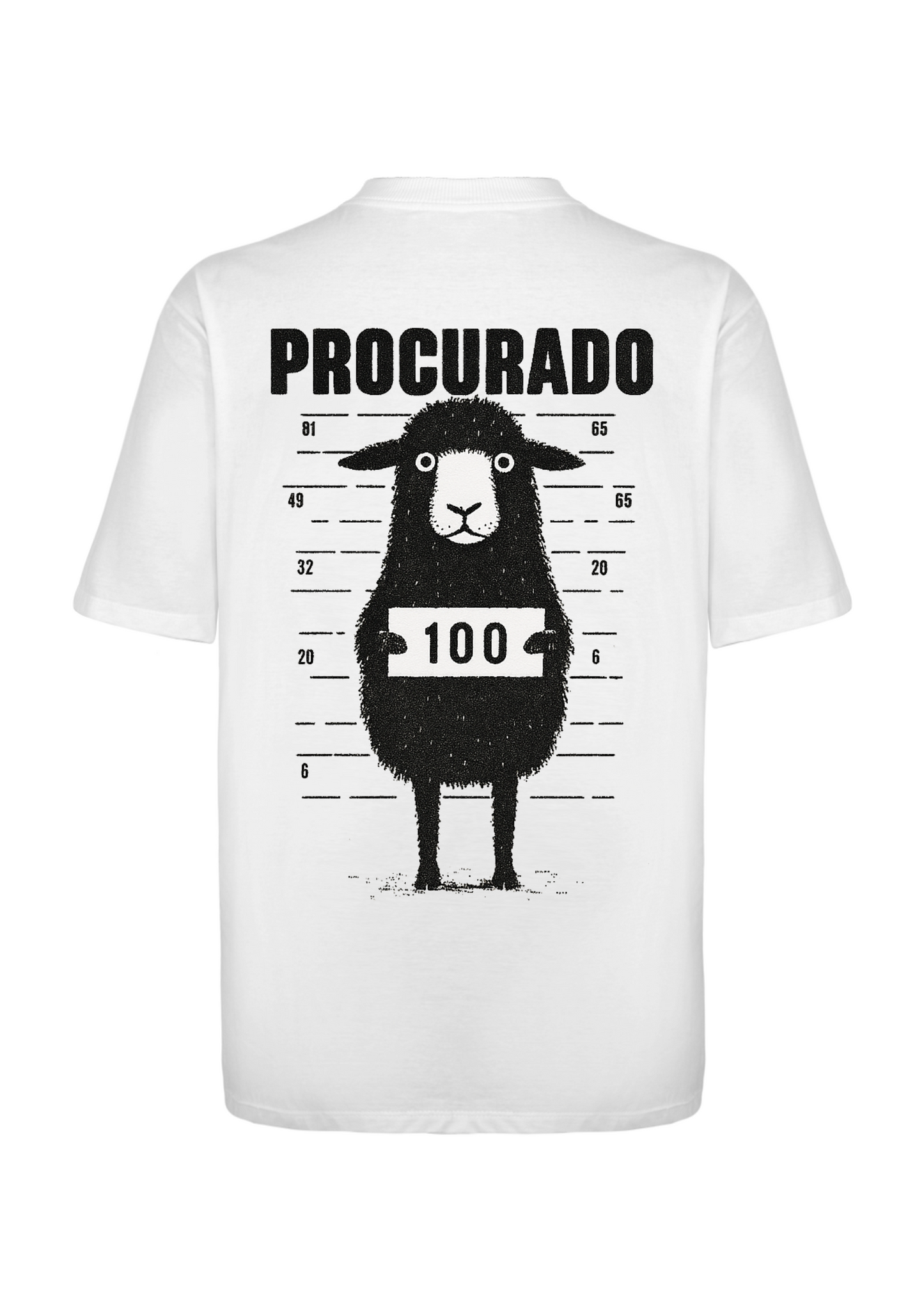 CAMISA OVERSIZED OVELHA PERDIDA - BRANCA