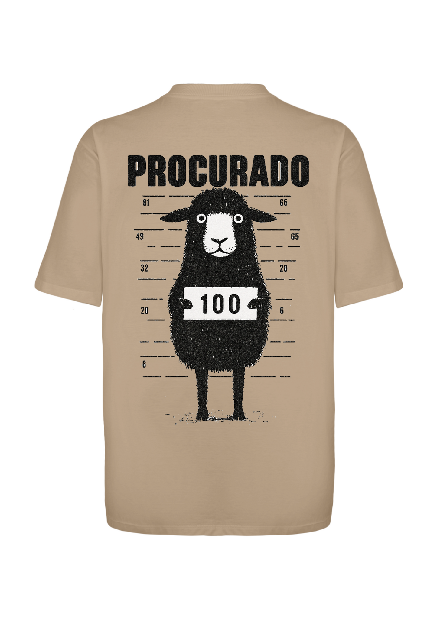 CAMISA OVERSIZED OVELHA PERDIDA - BEGE
