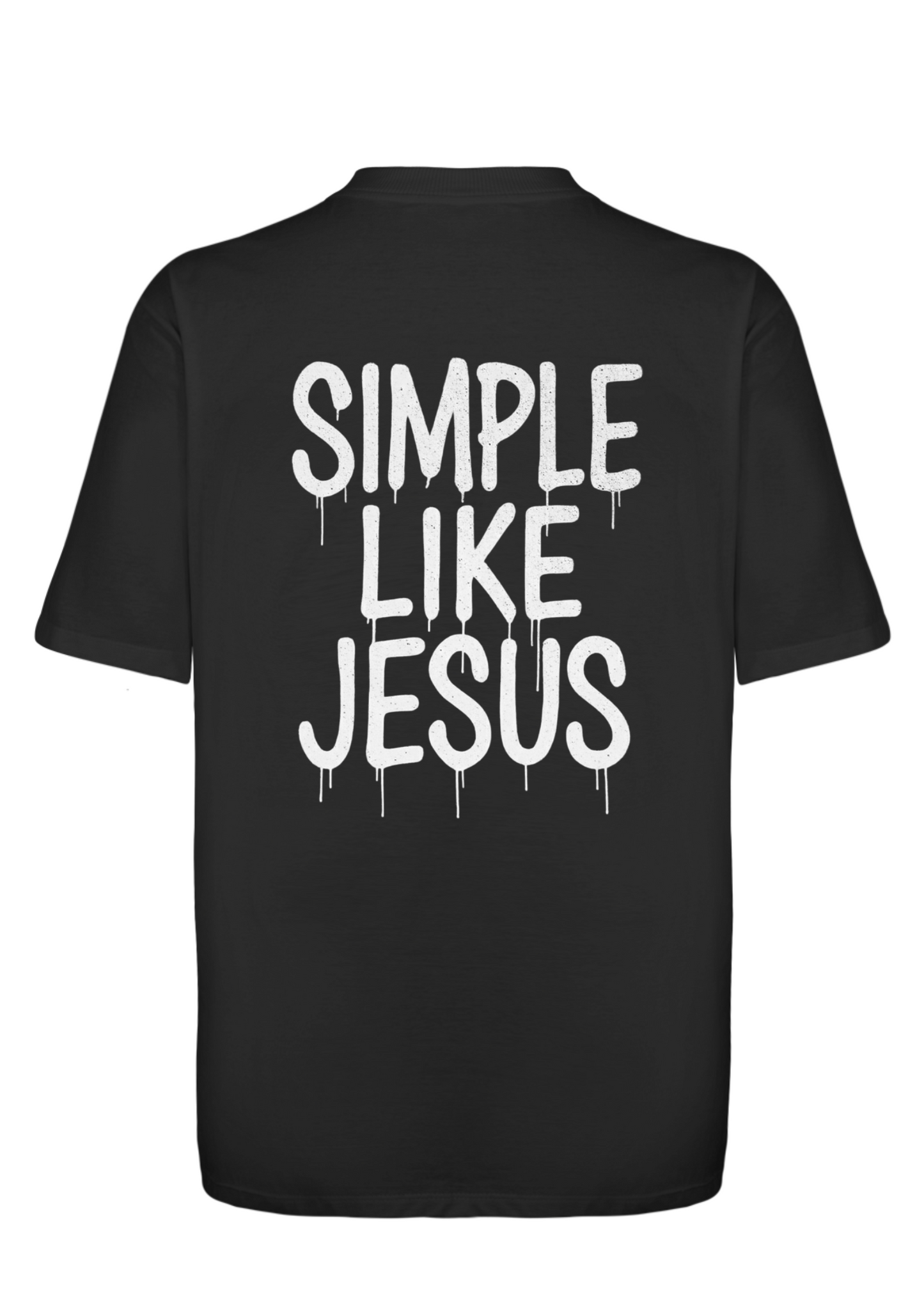 CAMISA OVERSIZED SIMPLE LIKE JESUS - PRETO