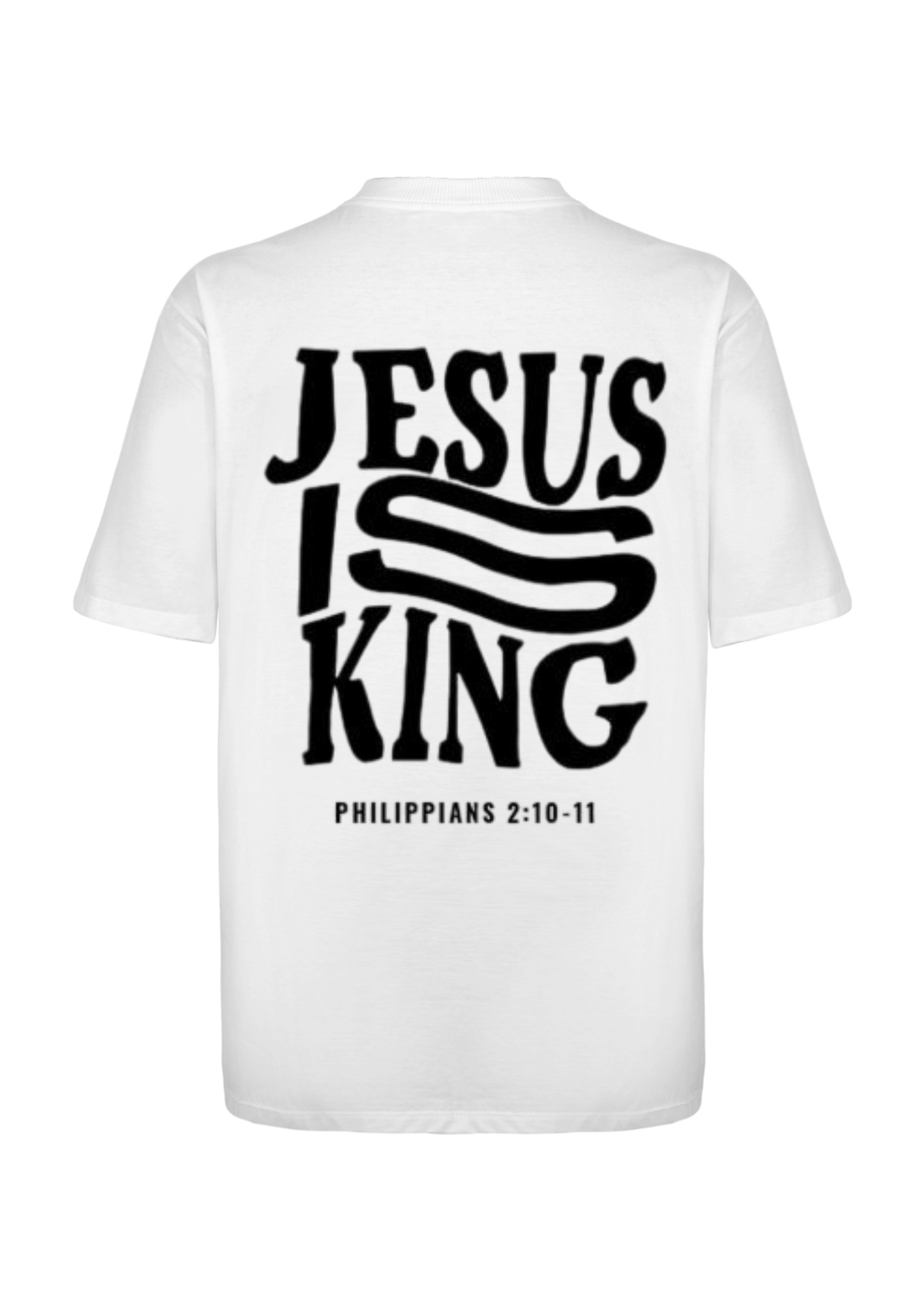 CAMISA OVERSIZED JESUS IS KING - BRANCO