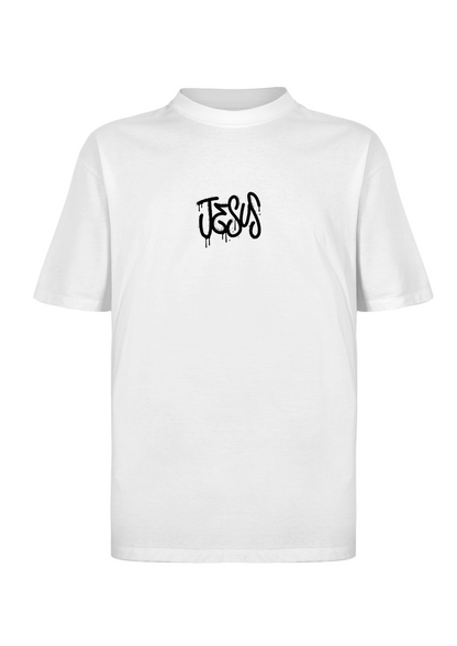 CAMISA OVERSIZED SIMPLE LIKE JESUS - BRANCO