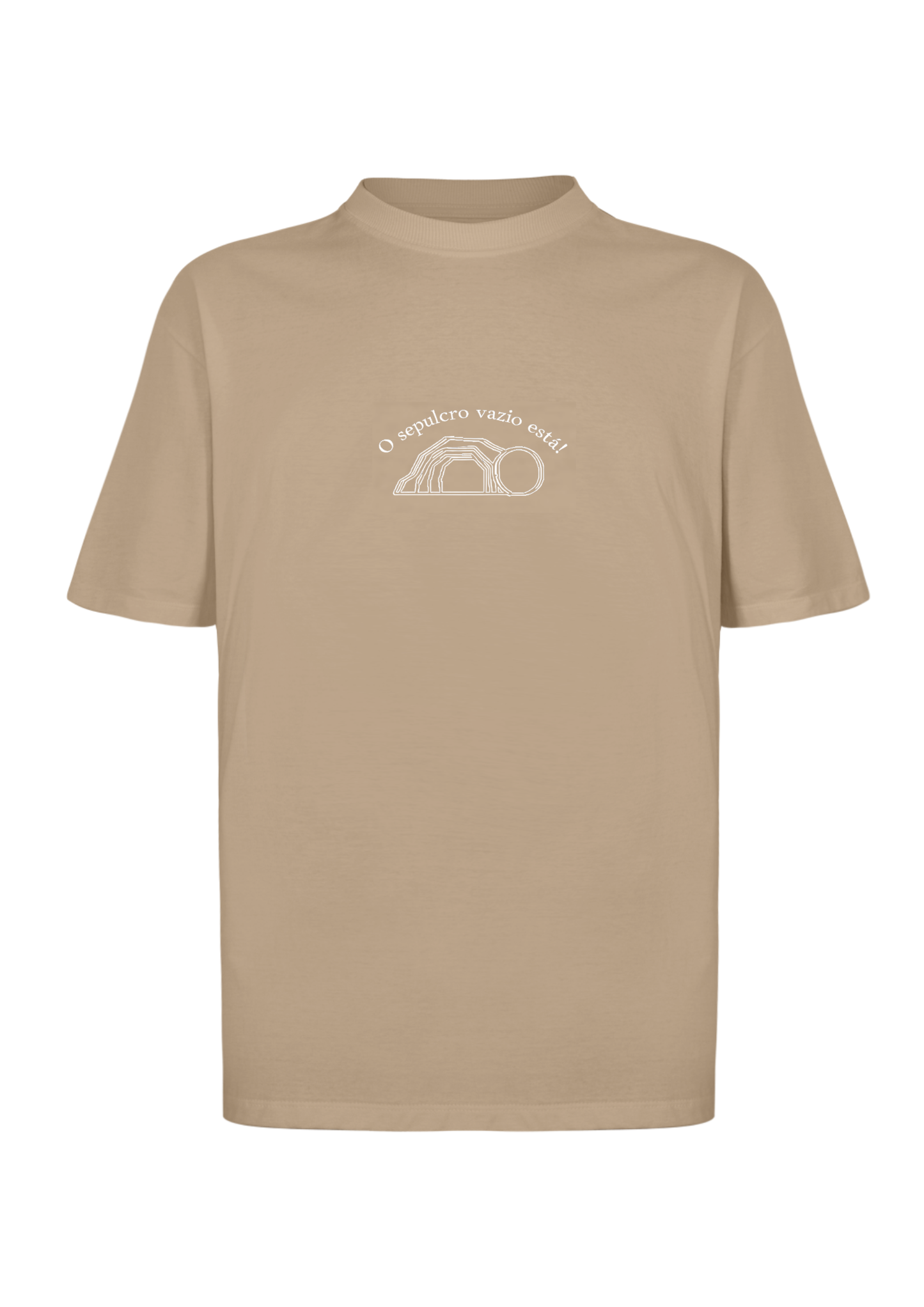 CAMISA OVERSIZED JESUS VIVE - MARROM