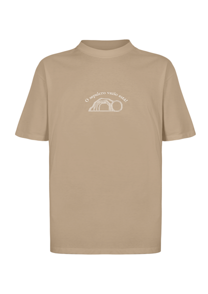 CAMISA OVERSIZED JESUS VIVE - MARROM