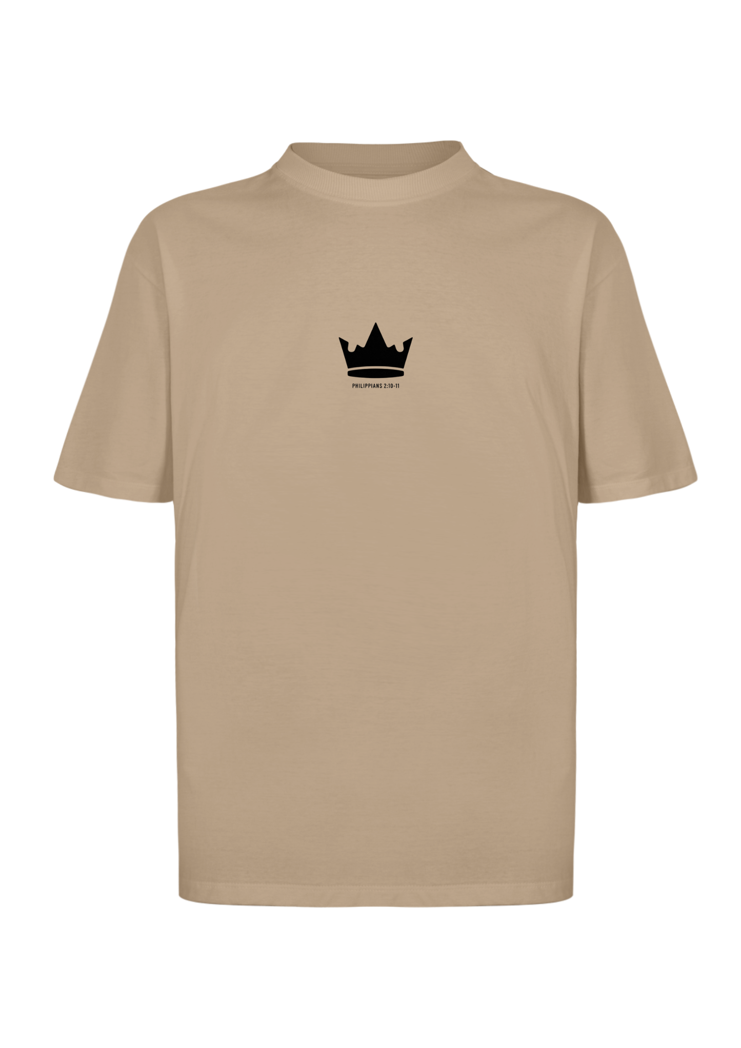 CAMISA OVERSIZED JESUS IS KING - MARROM