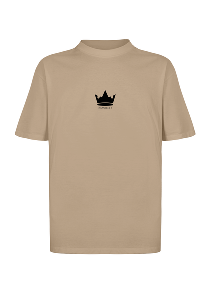 CAMISA OVERSIZED JESUS IS KING - MARROM