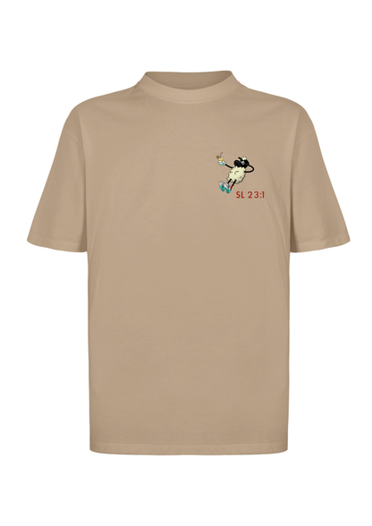 CAMISA OVERSIZED SALMOS 23 - MARROM