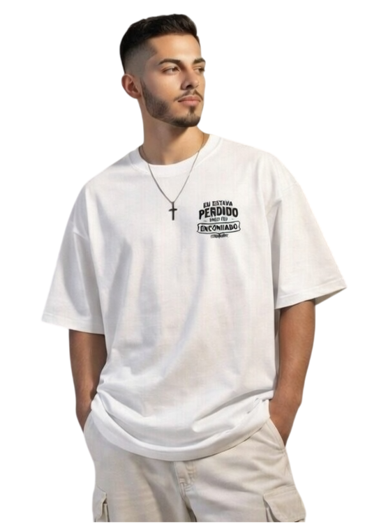 CAMISA OVERSIZED OVELHA PERDIDA - BRANCA