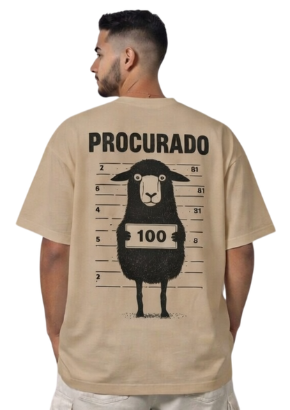 CAMISA OVERSIZED OVELHA PERDIDA - BEGE