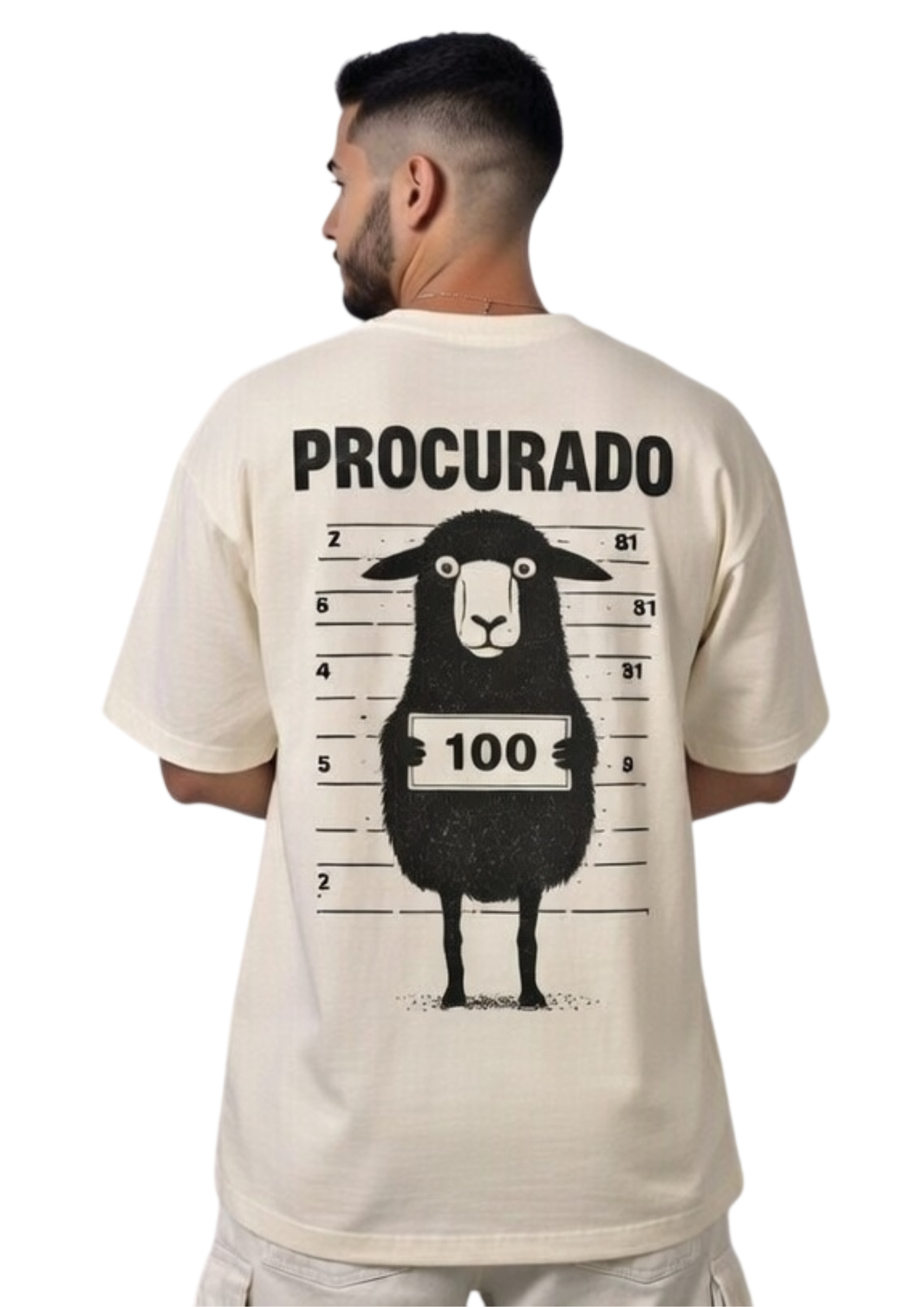 CAMISA OVERSIZED OVELHA PERDIDA - OFF-WHITE