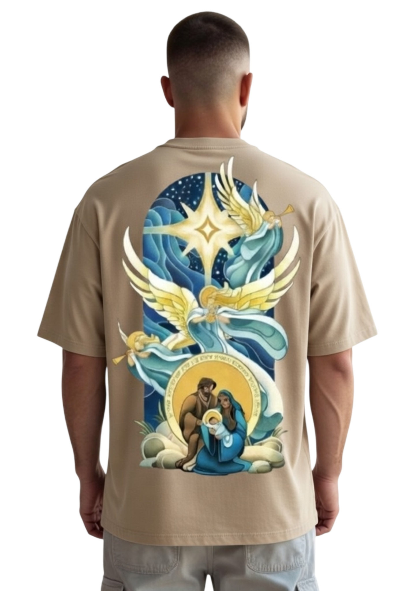 CAMISA OVERSIZED SAGRADA FAMÍLIA - MARROM
