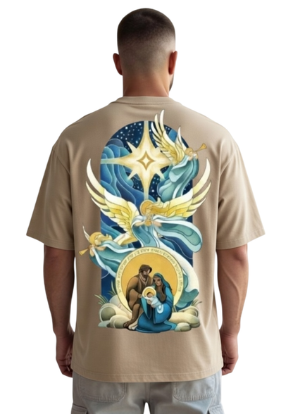 CAMISA OVERSIZED SAGRADA FAMÍLIA - MARROM