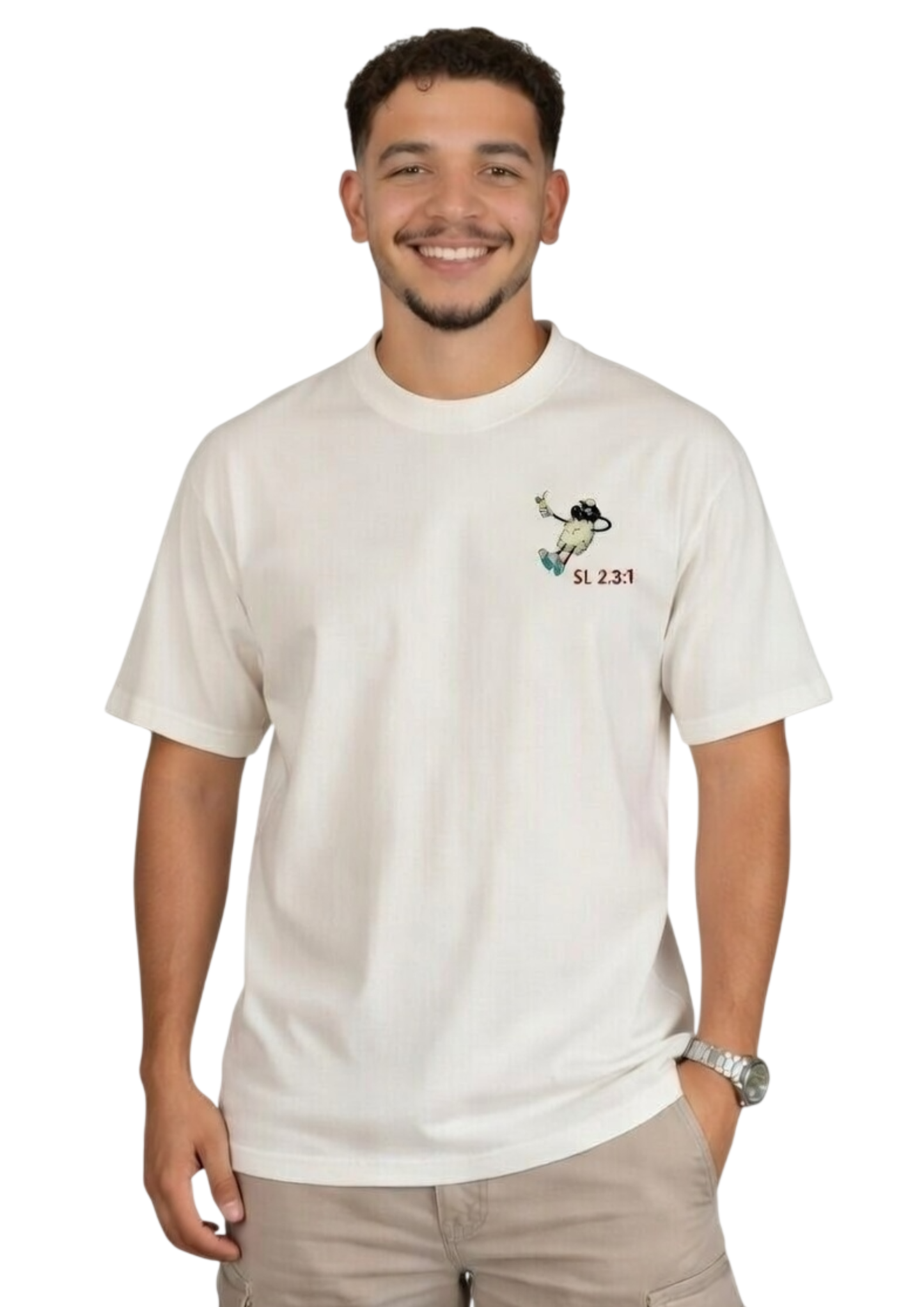CAMISA OVERSIZED SALMOS 23 - OFF-WHITE