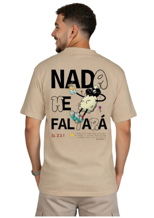 CAMISA OVERSIZED SALMOS 23 - MARROM
