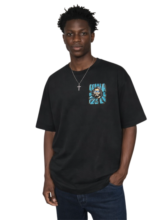 CAMISA OVERSIZED DEUS É BOM - PRETO