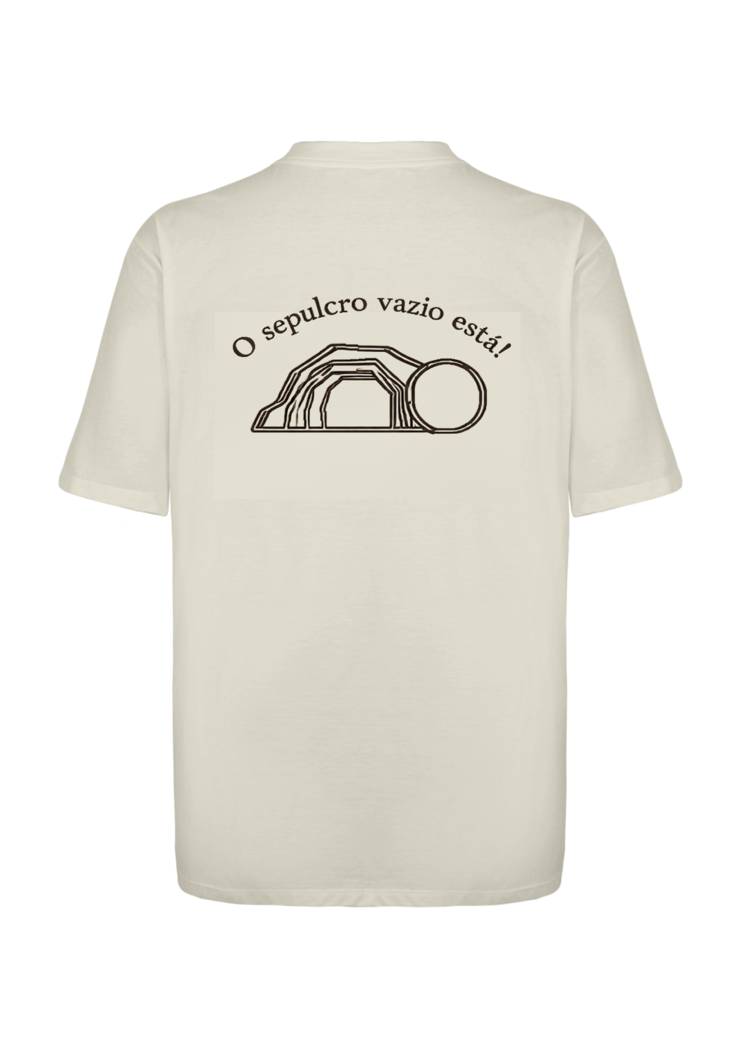 CAMISA OVERSIZED JESUS VIVE - OFF-WHITE