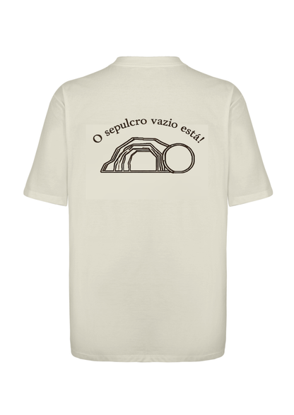 CAMISA OVERSIZED JESUS VIVE - OFF-WHITE