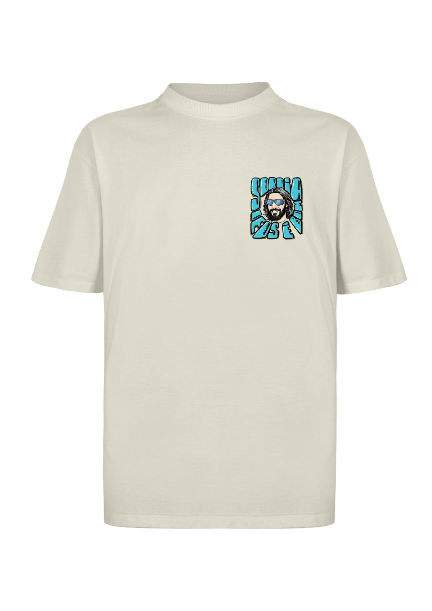 CAMISA OVERSIZED DEUS É BOM - OFF-WHITE