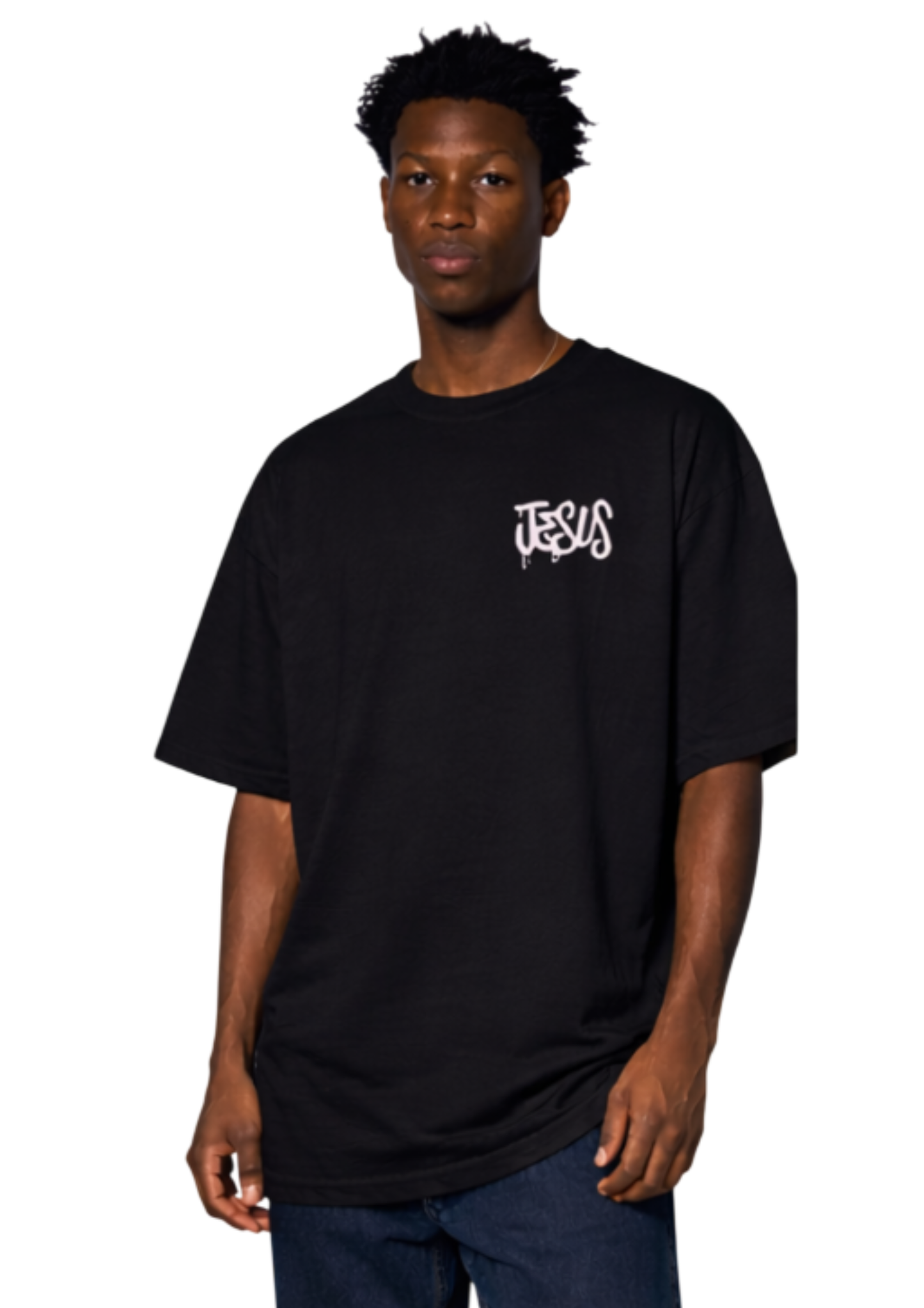 CAMISA OVERSIZED SIMPLE LIKE JESUS - PRETO