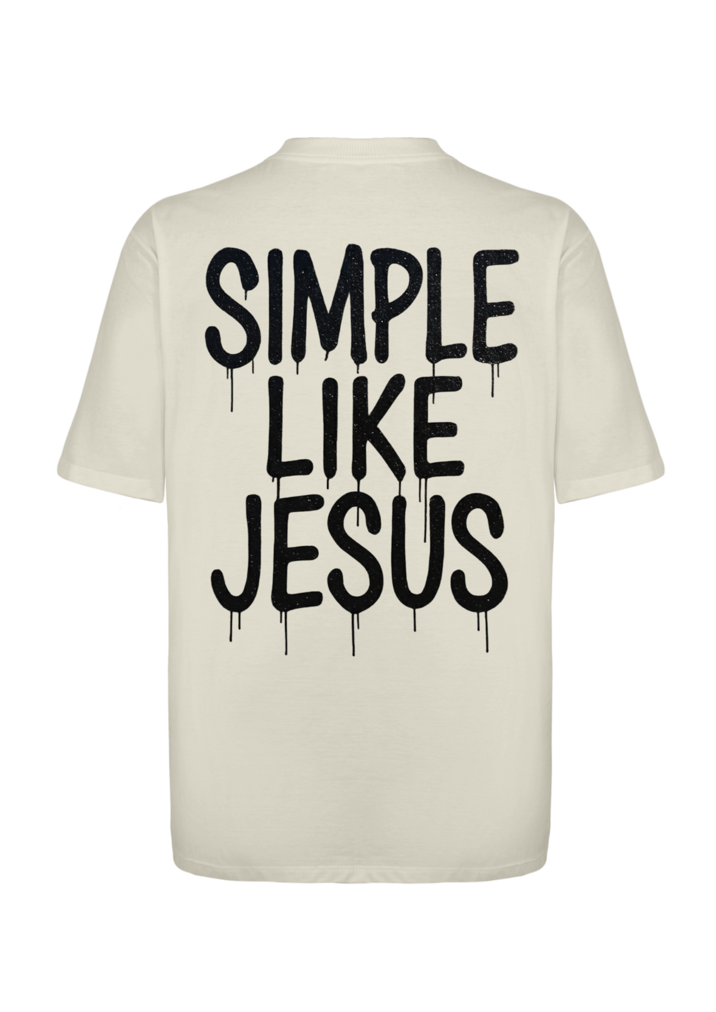 CAMISA OVERSIZED SIMPLE LIKE JESUS - OFF-WHITE