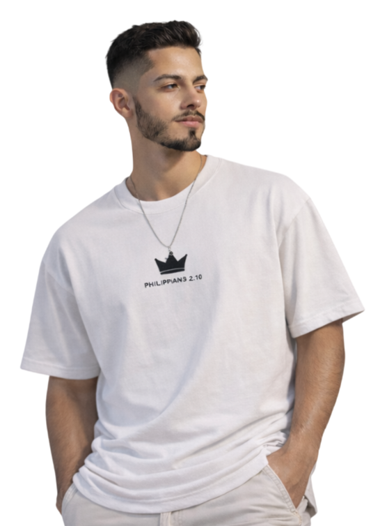 CAMISA OVERSIZED JESUS IS KING - BRANCO