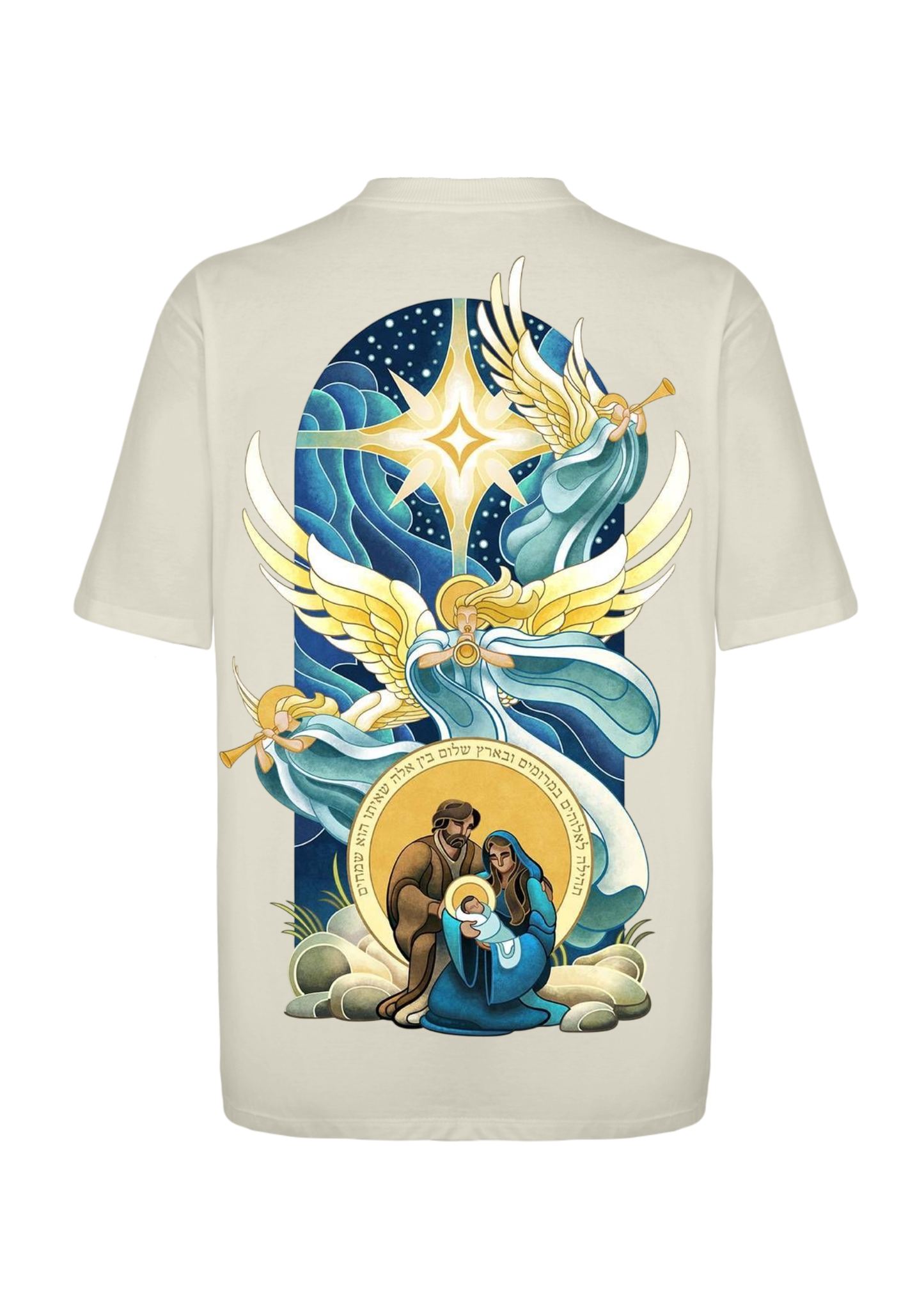 CAMISA OVERSIZED SAGRADA FAMÍLIA - OFF-WHITE