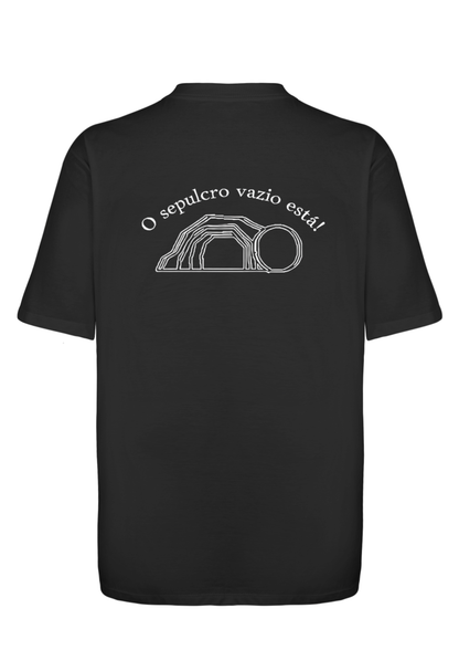 CAMISA OVERSIZED JESUS VIVE - PRETO