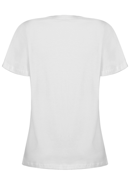 CAMISA BABY LOOK FILHA DO REI - BRANCO