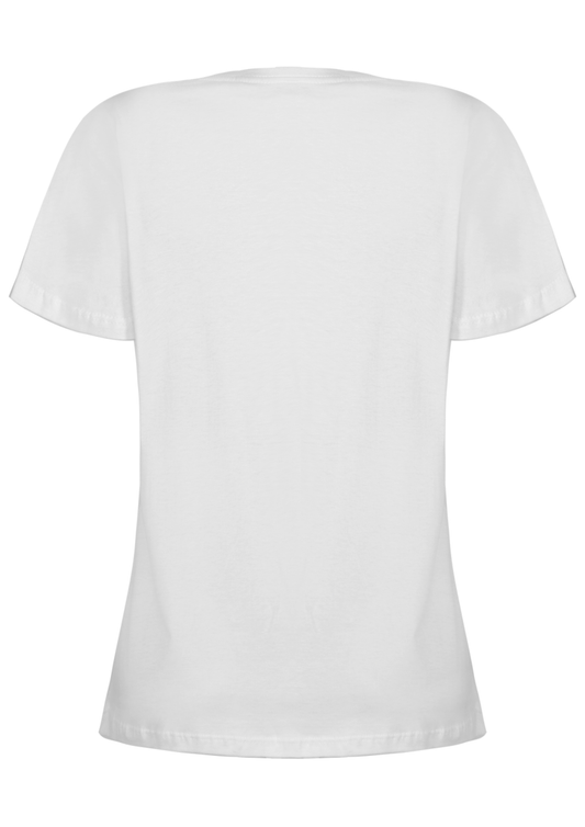 CAMISA BABY LOOK FILHA DO REI - BRANCO