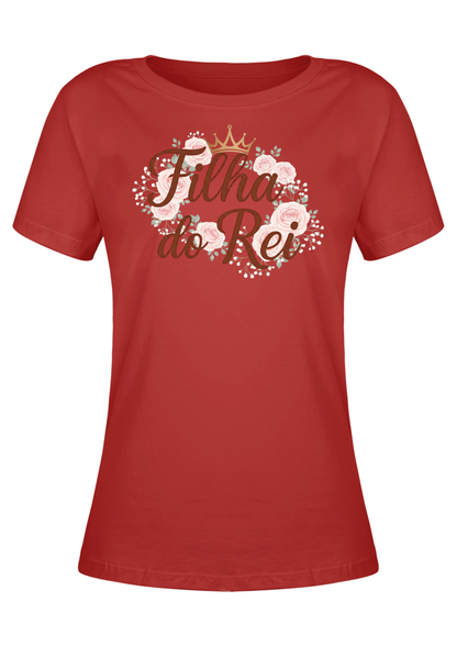 CAMISA BABY LOOK FILHA DO REI NEW EDITION - VERMELHO