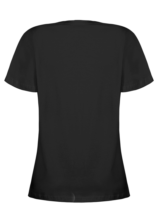 CAMISA BABY LOOK FILHA DO REI - PRETO