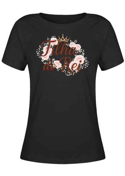 CAMISA BABY LOOK FILHA DO REI NEW EDITION - PRETO