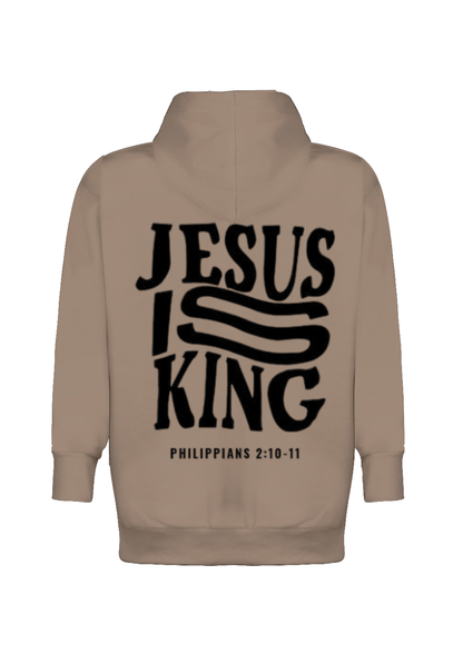 MOLETOM JESUS IS KING - BEGE